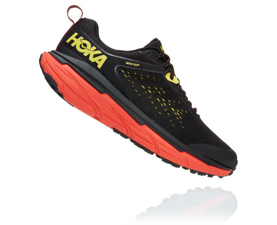 Hoka One One Challenger Atr 6 Gore-Tex Trailskor Herr - Svarta/Röda - RNJOQ-1028